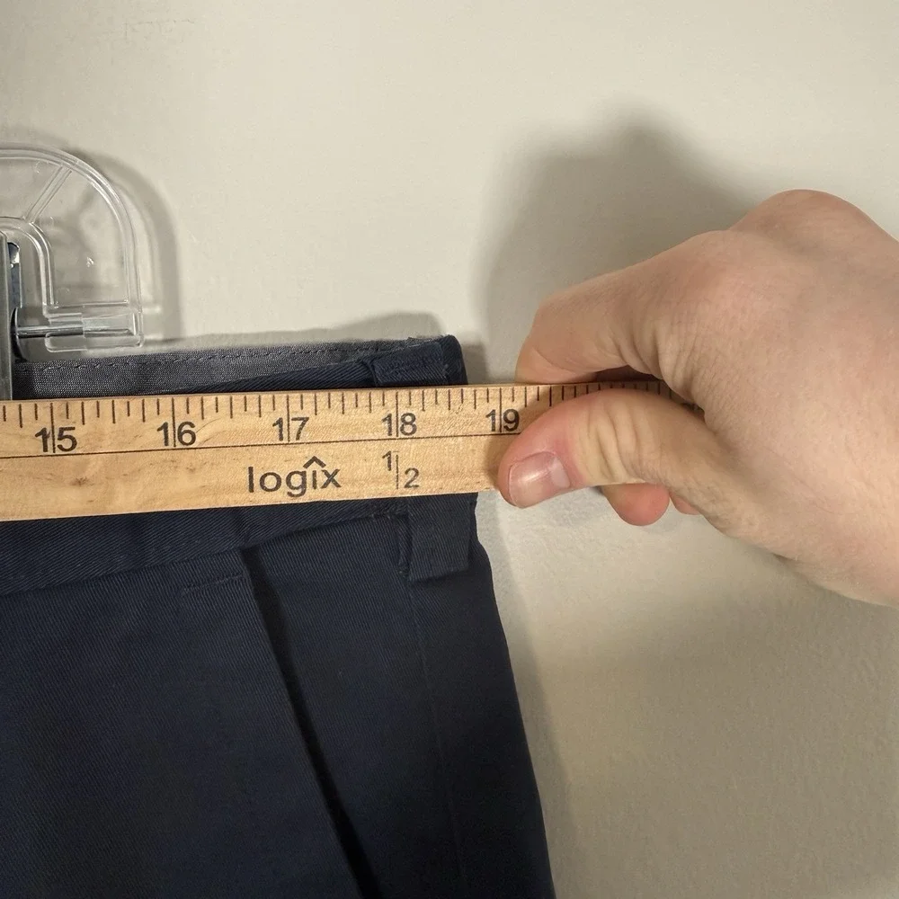 Duluth Trading Co Pants Mens 38x29 Blue Class Act‎ Standard Fit No Iron
